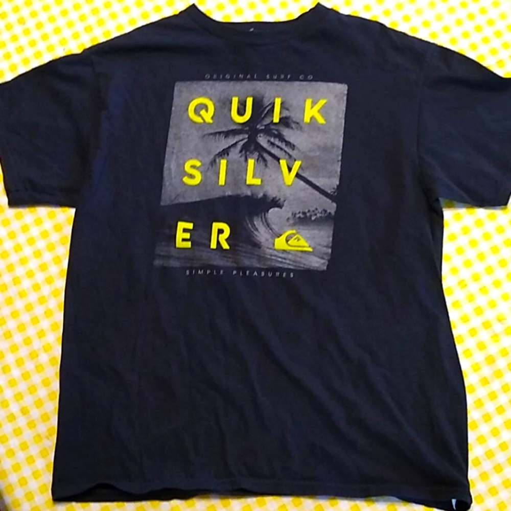 Boys Med. black Quicksilver t-shirt